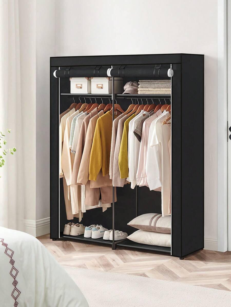 Wardrobe Closet Portable Fabric Cover - Guarda-roupa, guarda-roupa portátil para quarto, varal