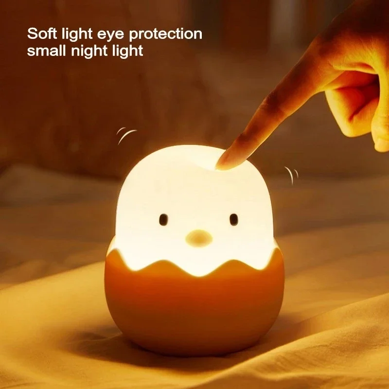 Floating Nightstand With Led Light - Led crianças toque luz da noite