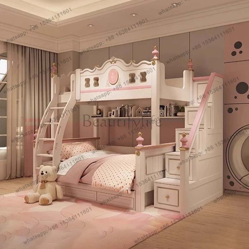 Bunk Bed With Stairs And Slide - Camas beliche de luxo modernas PG