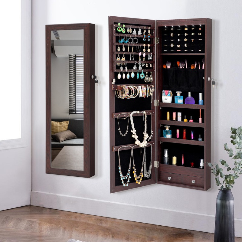 Full Length Mirror Jewelry Armoire - Espelho de corpo inteiro espelho de