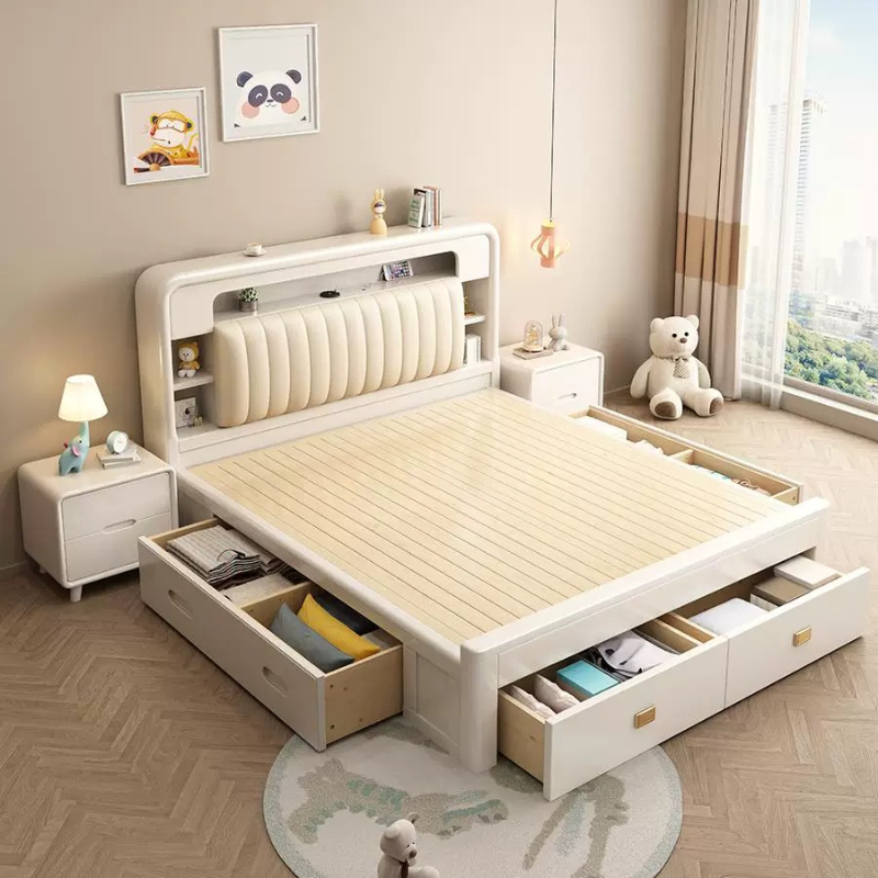 Estrutura de Cama de Solteiro  - King Size Bed Frame With Storage Drawers avaliação e preço