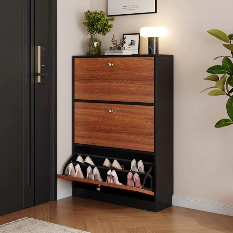 Armário de Sapatos Preto Peque - Shoe Rack Cabinet Narrow Entryway avaliação e preço