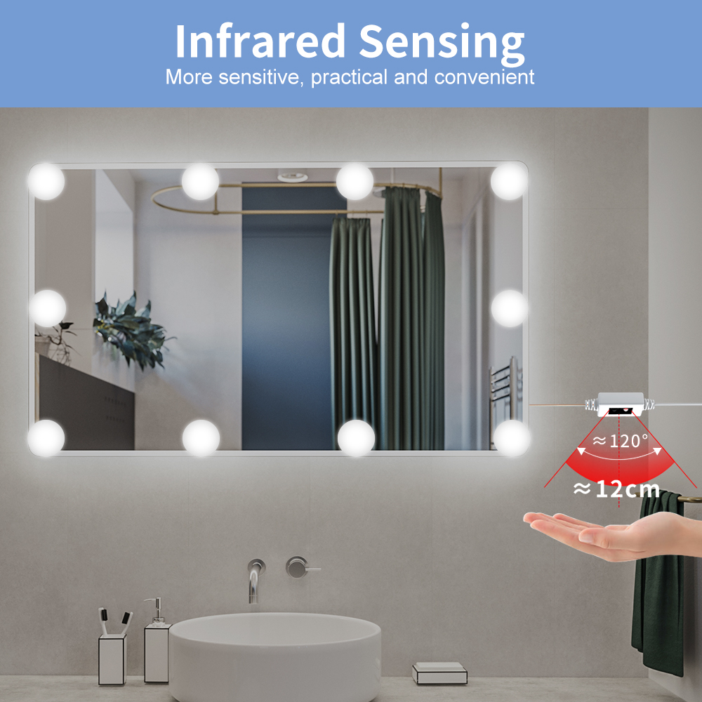 LED Hand Sweep Sensor Maquiage - Dressing Table Vanity With Lighted Mirror avaliação e preço