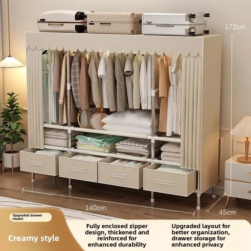 Armário portátil com capa, est - Wardrobe Closet Portable Fabric Cover avaliação e preço