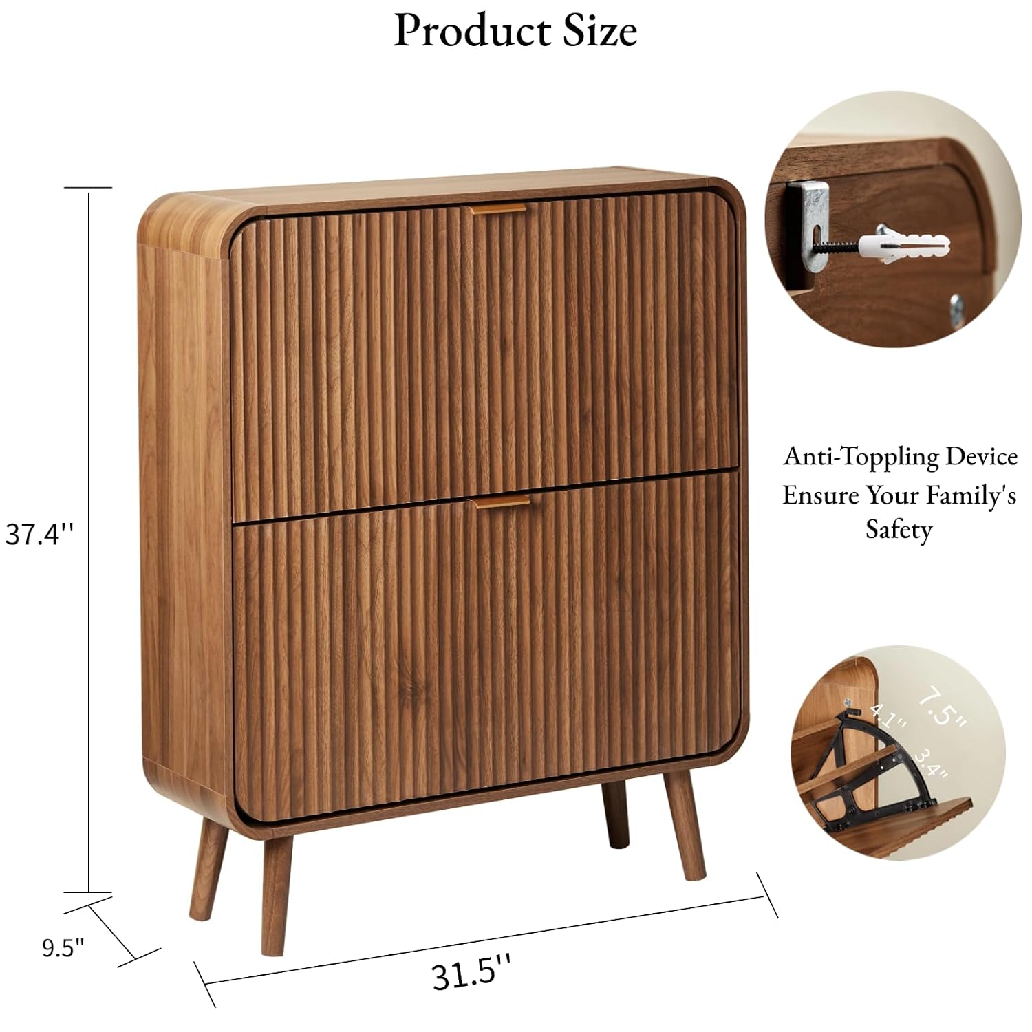 Armário de sapatos com design  - Shoe Rack Cabinet Narrow Entryway avaliação e preço