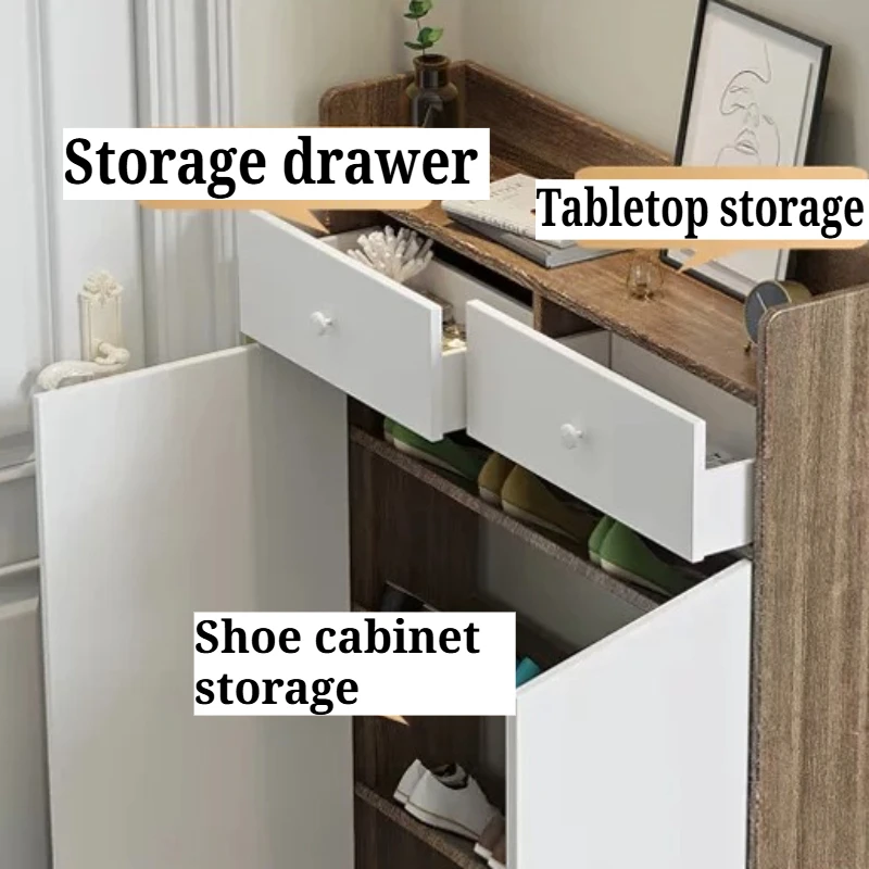 &Slim Armário de Sapatos de 20 - Shoe Rack Cabinet Narrow Entryway avaliação e preço