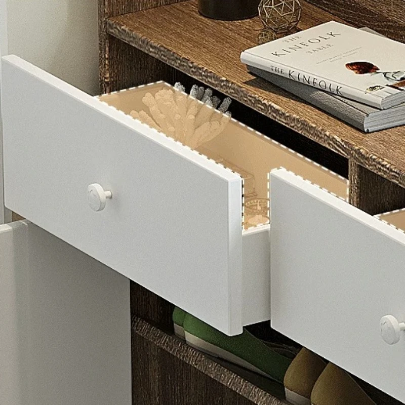 &Slim Armário de Sapatos de 20 - Shoe Rack Cabinet Narrow Entryway avaliação e preço