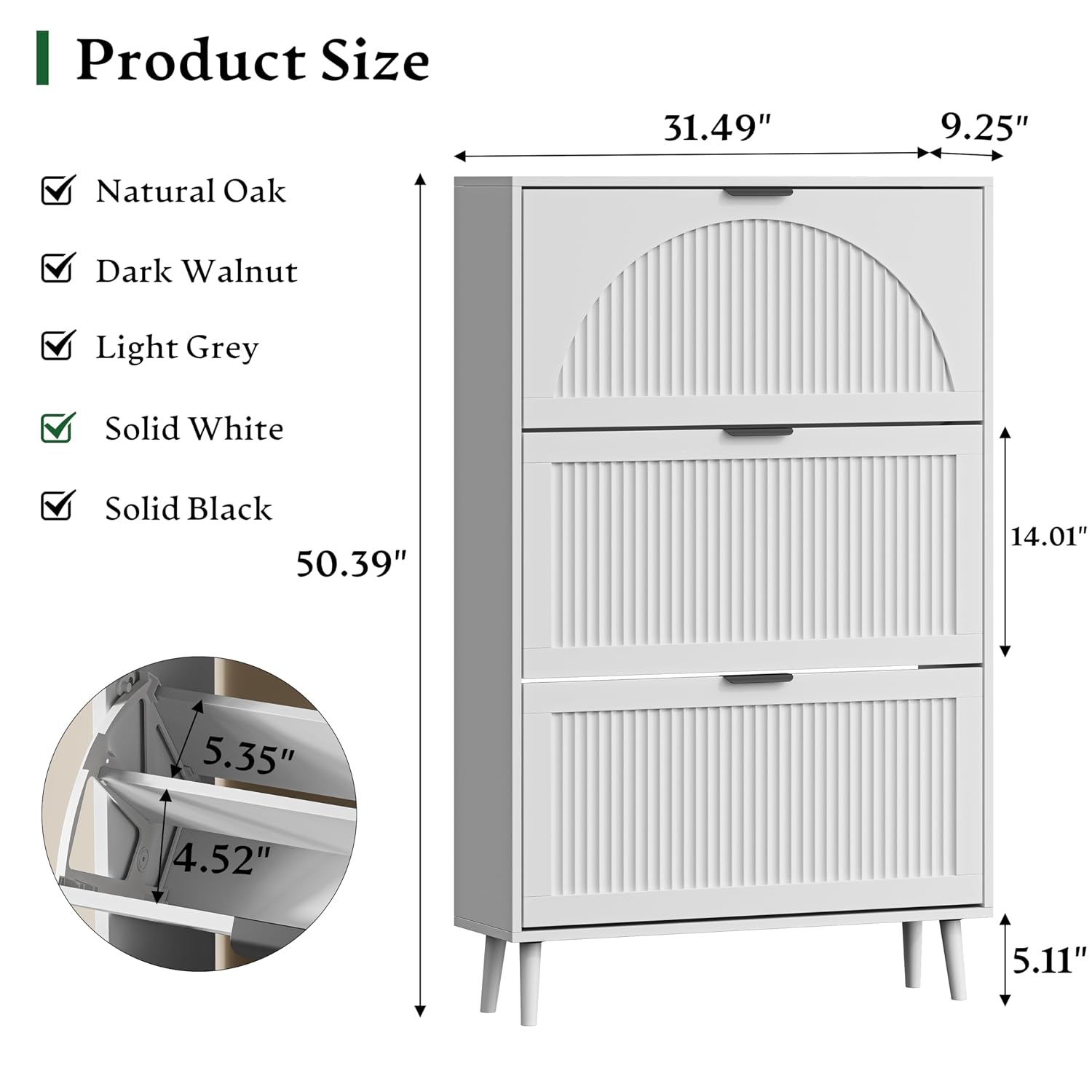 Armário para Sapatos com 3 Gav - Shoe Rack Cabinet Narrow Entryway avaliação e preço