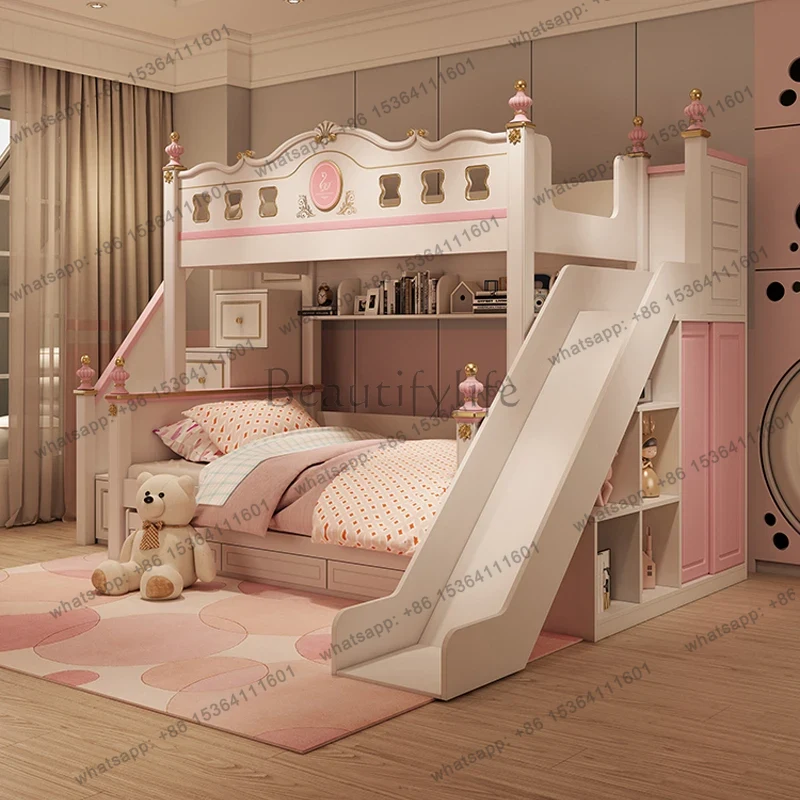 Camas beliche de luxo modernas - Bunk Bed With Stairs And Slide avaliação e preço