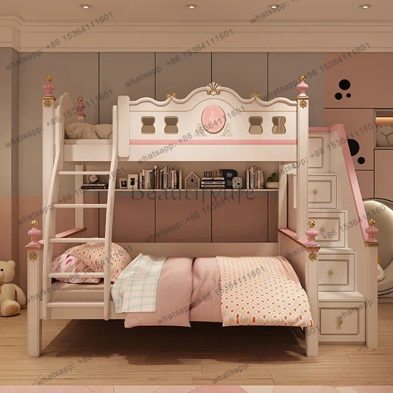 Camas beliche de luxo modernas - Bunk Bed With Stairs And Slide avaliação e preço