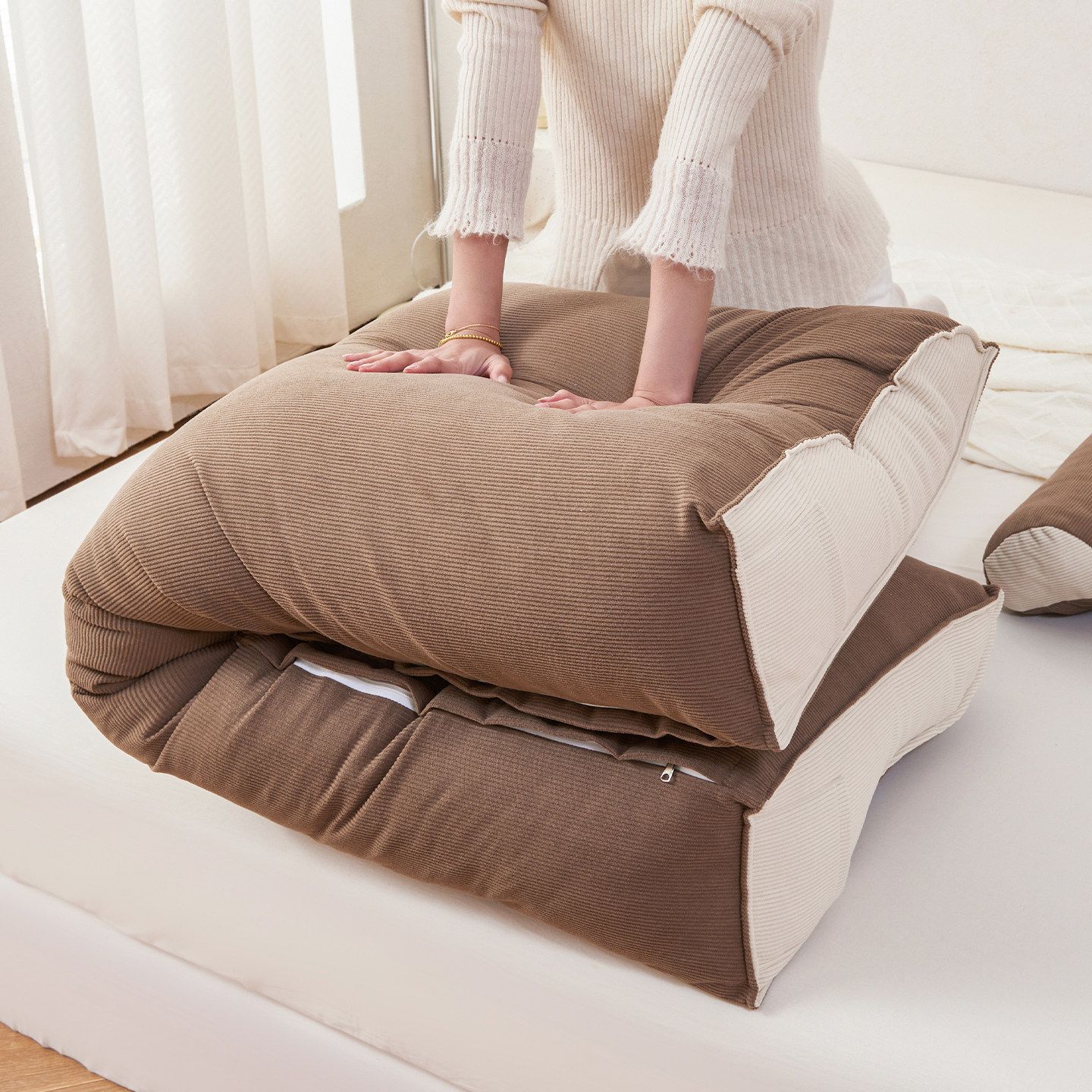Almofada de encosto para cabec - Headboard Cushion Backrest Tatami avaliação e preço
