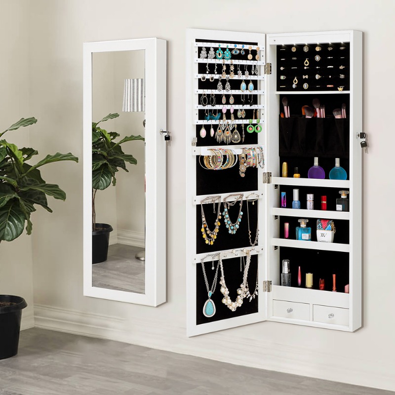 Espelho de corpo inteiro espel - Full Length Mirror Jewelry Armoire avaliação e preço