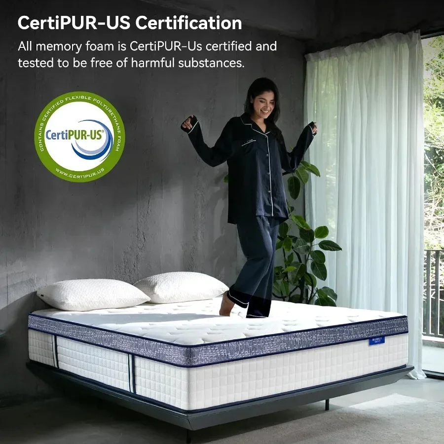 Colchão Queen, colchões híbrid - Memory Foam Mattress In A Box Queen avaliação e preço