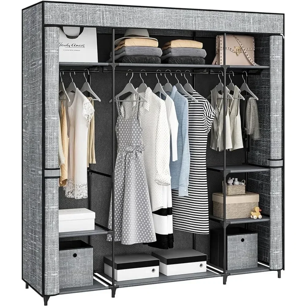 Guarda-roupa, Armário Portátil - Wardrobe Closet Portable Fabric Cover avaliação e preço