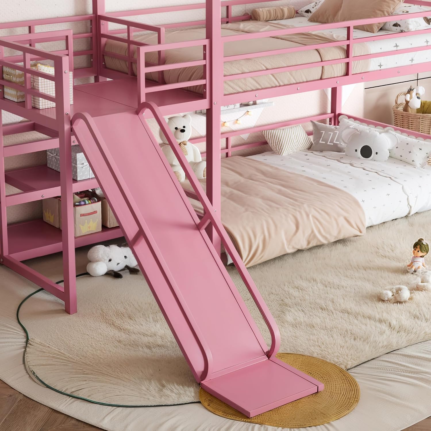 Beliche com escorregador e esc - Bunk Bed With Stairs And Slide avaliação e preço