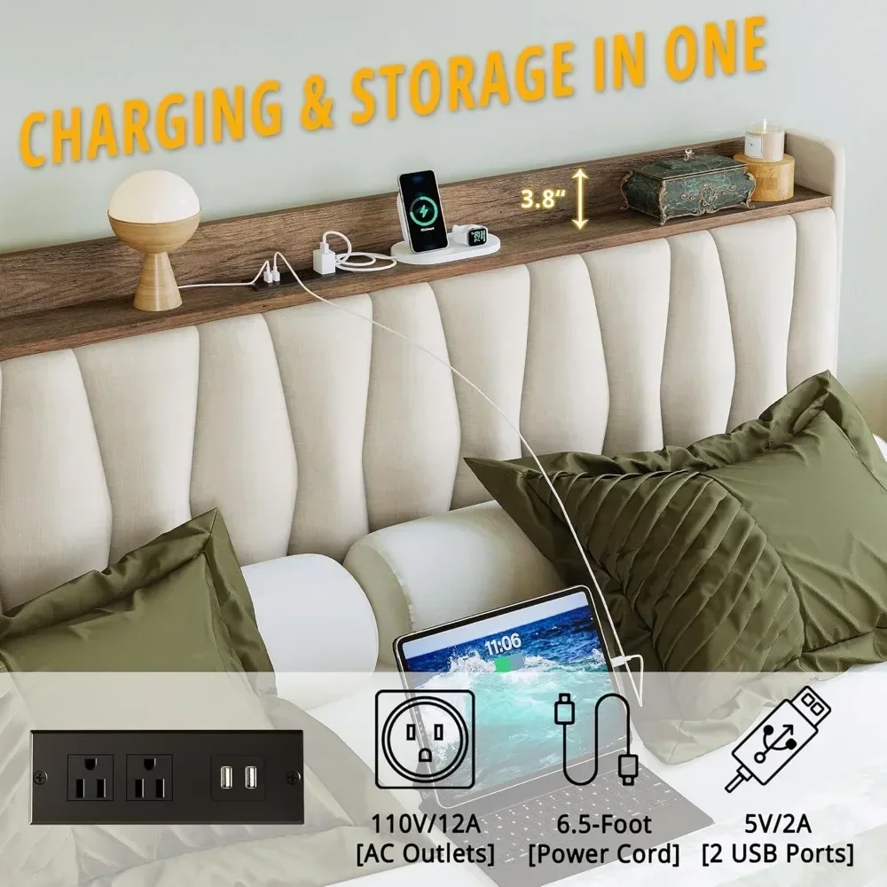 Estrutura de Cama King Size co - King Size Bed Frame With Storage Drawers avaliação e preço